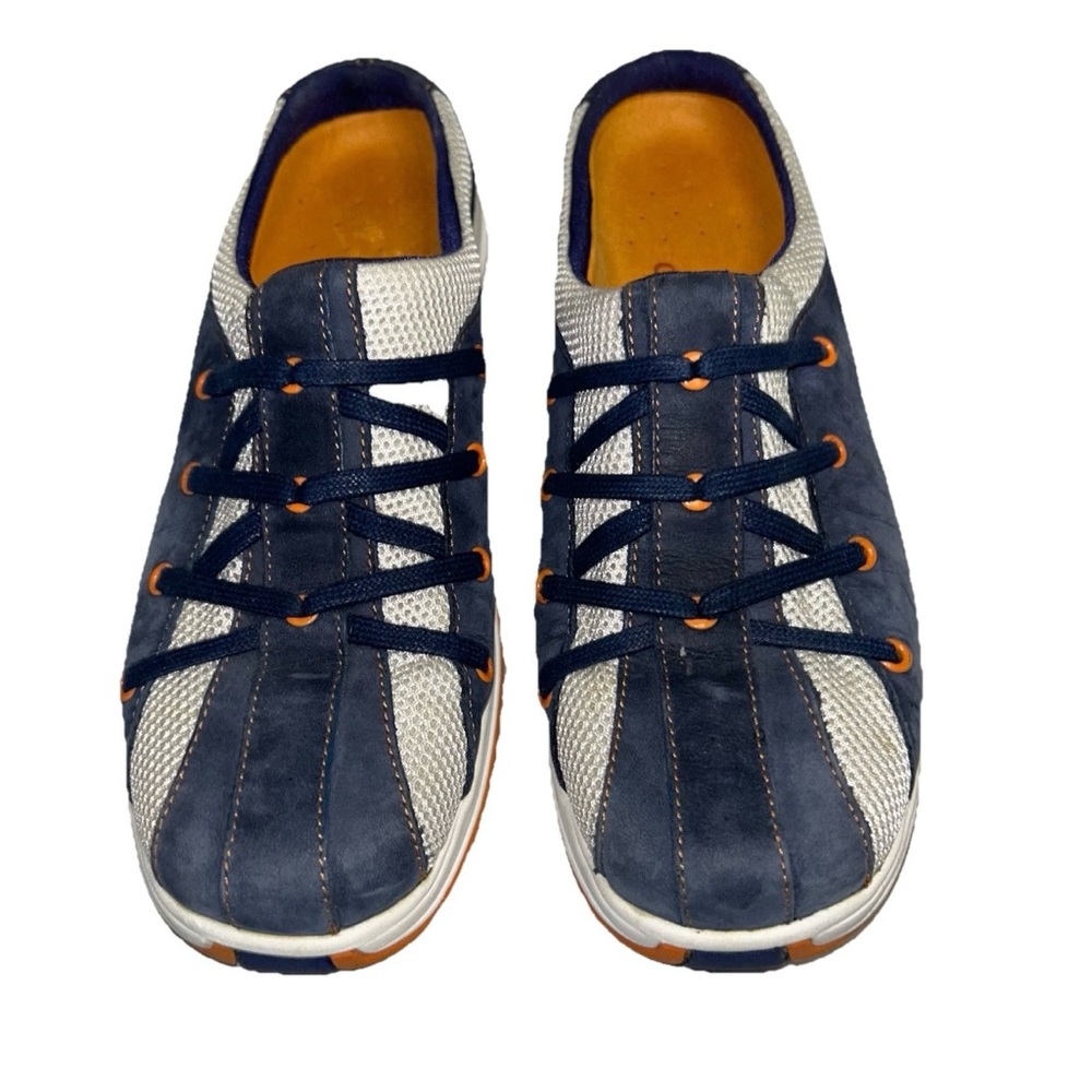 Cole Haan Nike Air Walking Mules Slip On Navy Blue Gray Sneakers Women’s Size 7 - Picture 1 of 15